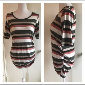 Maternity * Motherhood *Short Sleeve * Striped Tee